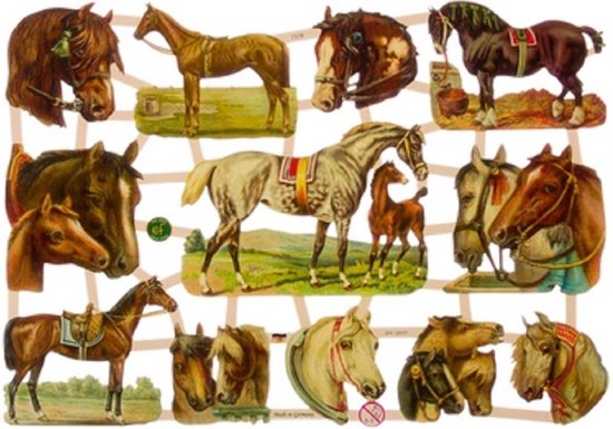 Poëzieplaatjes - 7 vellen - plaatjes - hobby - creatief - decoupage - knutselen - scrapboek