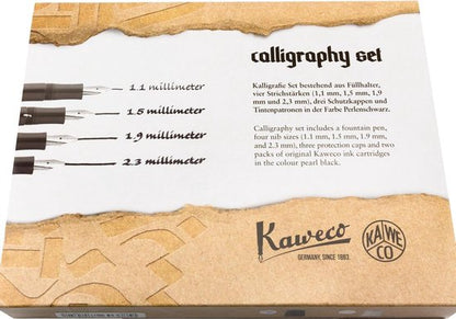 Kaweco Kalligrafie Cadeaudoos met Set Zwart - Large