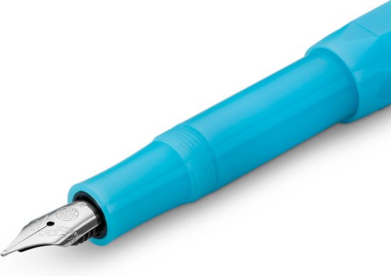 Kaweco - FROSTED SPORT BLUE BERRY Fountain Pen - Extra Fine - Oktogonal Clip Chrome - Doosje Vullingen