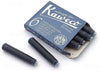 Kaweco Vulpen vullingen Midnight Blue, Blauw-Zwart, 6 doosjes