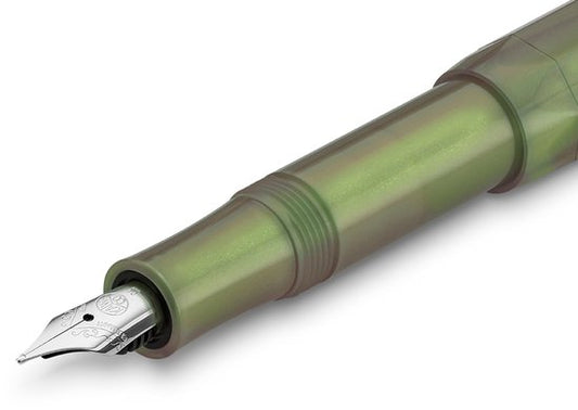 Kaweco - Bekking & Blitz - Schrijfwarenset - NOTEBOOK KLEIN 9,5X15 harde kaft groen - Vulpen Shadow Green Extra Breed