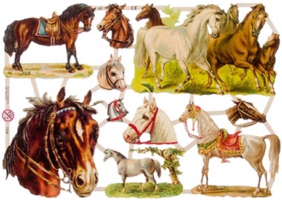 Poëzieplaatjes - 9 vellen - plaatjes - hobby - creatief - decoupage - knutselen - scrapboek