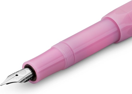 Kaweco - FROSTED SPORT BLUSH Fountain Pen - Extra Breed - Oktogonal Clip Chrome - Doosje Vullingen