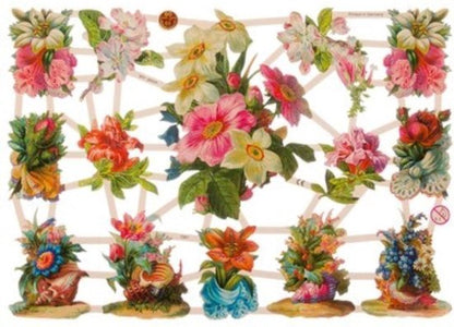 Poëzieplaatjes - 6 vellen - Vlinders, Bloemen en Insecten - 4 - Leuk voor o.a. Poëziealbum, bulletjournal, scrapbooking en het maken van kaarten