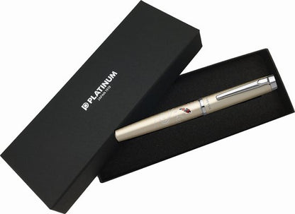 Platinum - Procyon Luster - Maki-E - Nishikigoi - Champange Gold - Fountain Pen - in giftbox - Penpunt: Medium - modern Japans ontwerp - Slip & Seal Mechanisme