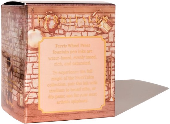 Ferris Wheel - Schrijfinkt - 20ml - FerriTales | The Three Little Pigs - Oinking Embers - bruin