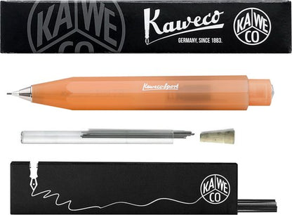 Kaweco - Vulpotlood 0,7 - Frosted Sport - Soft Mandarin - Met doosje vullingen in glazen tube