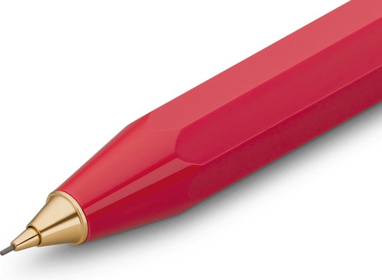 Kaweco - Vulpotlood 0,7 - Classic Sport - Rood - Met doosje vullingen in glazen tube