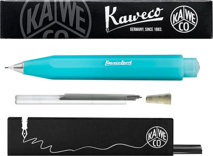 Kaweco - Vulpotlood 0,7 - Frosted Sport - Light Blueberry - Met doosje vullingen in glazen tube