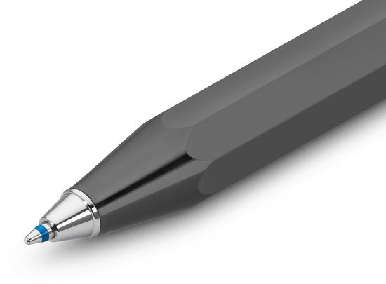 Kaweco - Balpen - Skyline Sport - Grey (Grijs) - Met doosje Balpenvullingen MEDIUM ROOD