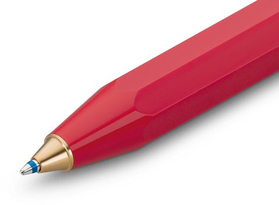 Kaweco - Cadeau - pennenset - (4delig) - Etui - Vulpen Fine - Balpen - Rood - doosje inktpatronen