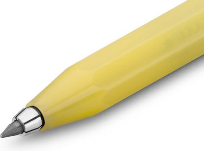 Kaweco - Vulpotlood 3,2 - Frosted Sport - Oktogonal Clip Chrome - Sweet Banana - Met doosje vullingen Zwart - Doosje vullingen 3 kleur