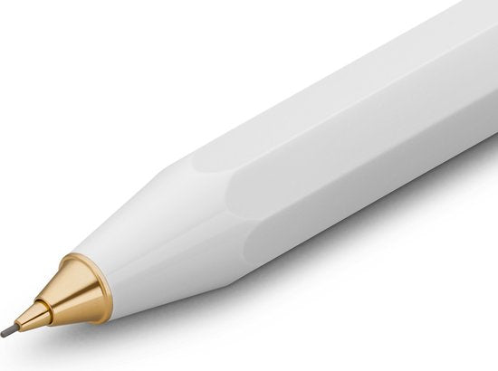 Kaweco - Vulpotlood 0,7 - Classic Sport - Wit - Met doosje vullingen in glazen tube