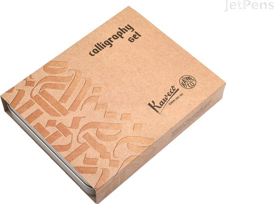 Kaweco - Cadeauset - Vulpen Extra Fine Student 70'S Blues - Balpen Student - Oranje Ivory - Gratis Lederen Etui - Gratis Cadeaubox - Vullingen Blauw