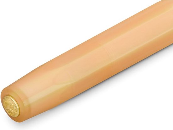 Kaweco - Collection Apricot Pearl - BREED - Vulpen - met clip - Limited Edition - in vintage blikje - met doosje blauwe vullingen en zwarte