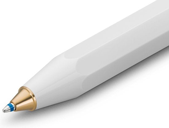 Kaweco - Balpen - Classic Sport - Wit - Met doosje Balpenvullingen MEDIUM Zwart