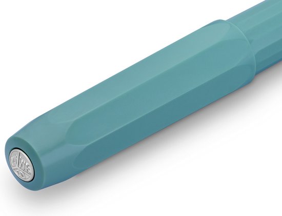 Kaweco - Vulpen met Clip -  Perkeo Breezy Teal - Groen - Medium - Zwarte Twister - Doosje vullingen