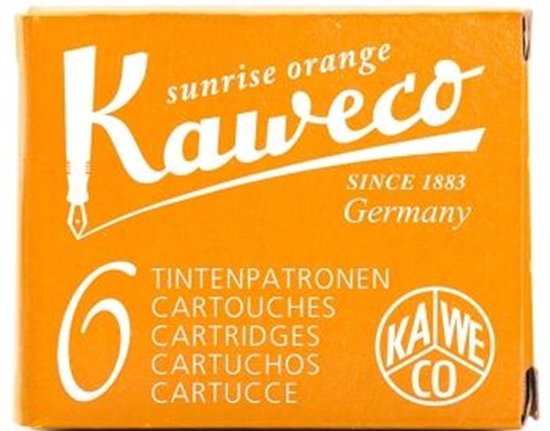 Kaweco - Vulpen vullingen - 4 doosjes - Oranje - Sunrise Orange