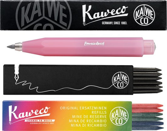 Kaweco - Vulpotlood 3,2 - Frosted Sport - Blush Pitaya - Met doosje vullingen Zwart - Doosje vullingen 3 kleur