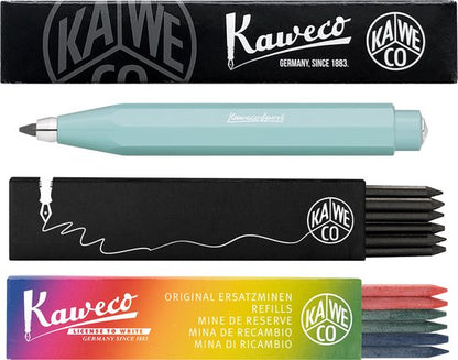 Kaweco - Vulpotlood 3,2 - Skyline Sport - Mint - Met doosje vullingen Zwart - Doosje vullingen 3 kleur