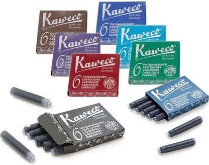 Kaweco Vulpen Sport Classic Black Fountain Pen met doosje vullingen en boekenlegger - Medium