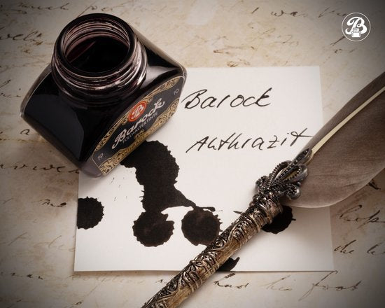 Octopus - Barok - Vulpeninkt - Schrijfinkt - Anthraciet - 30ml - Met Converter