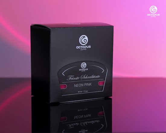 Octopus - Vulpeninkt - Schrijfinkt - Markeerstift, neoninkt, neonroze - 30ml - Met Converter