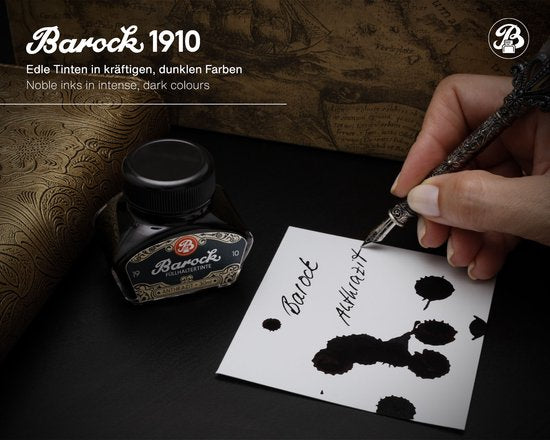 Octopus - Barok - Vulpeninkt - Schrijfinkt - Anthraciet - 30ml - Met Converter