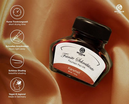 Octopus - Vulpeninkt - Schrijfinkt - Karamel - 30ml - Met Converter