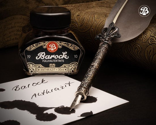 Octopus - Barok - Vulpeninkt - Schrijfinkt - Anthraciet - 30ml - Met Converter