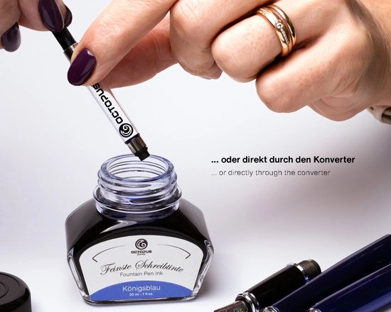 Octopus - 3 stuks - Converter - Zuigerconverter voor vulpen - standaard converter met een opening van 2,6 mm