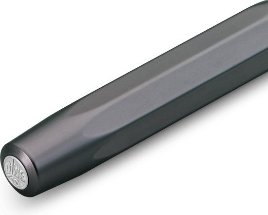 Kaweco Cadeauset - Vulpen - Nostalgic Octagonal Clip CHROME - ALUMINIUM SPORT - Sport Aluminium Grey (MAT) - Medium - Vintage blikje - Extra Doosje Vullingen