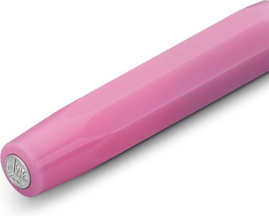 Kaweco - FROSTED SPORT BLUSH Fountain Pen - Breed - Oktogonal Clip Chrome - Doosje Vullingen