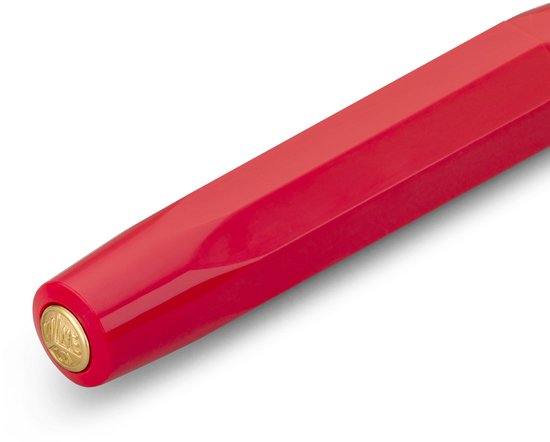 Kaweco - Cadeau - pennenset- (6delig) - Etui - Vulpen Extra Breed met Clip - Balpen - Rood - Inktpatronen - Balpenvullingen Blauw Medium