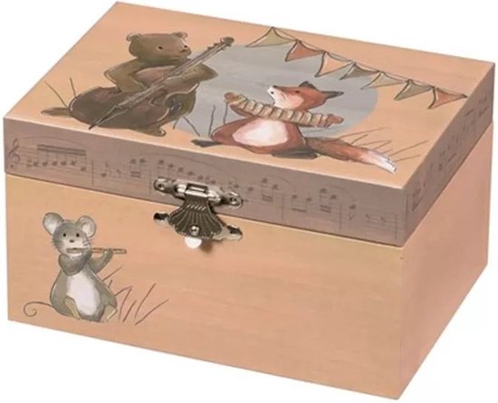 Egmont Toys Juwelendoosje met muziek Muzikanten 15x10x9 cm