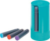 Kaweco - Cadeauset - (5delig) - Vulpen FROSTED SPORT MANDARIN Fountain Pen - Extra Fine - Vintage blikje - Oktogonal Clip Chrome - Patronen houder TURKOISE - Vullingen