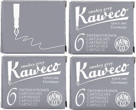Kaweco - Vulpen vullingen - 4 doosjes - Grijs - Smokey Grey