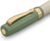 Kaweco - Vulpen - Kaweco STUDENT Fountain Pen 60's Swing - Groen Ivory - Met extra doosje vullingen - Extra Breed
