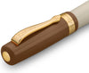 Kaweco - 1 Vulpen - Kaweco STUDENT Fountain Pen 20’s Jazz - Bruin Ivory - Met extra doosje vullingen - Breed