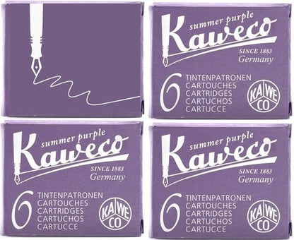 Kaweco - Vulpen vullingen - 4 doosjes - Paars - Summer Purple, Aubergine