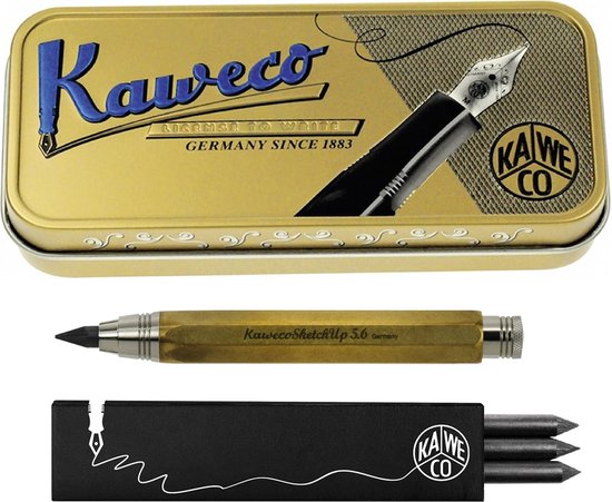Kaweco Cadeauset SKETCH vulpotlood Copper met vullingen G in blikje