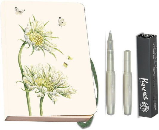 Kaweco - Bekking & Blitz - Schrijfwarenset - NOTEBOOK KLEIN 9,5X15 harde kaft groen - Rollerbal Light Green