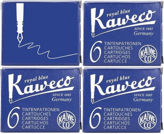Kaweco - Vulpen vullingen - 4 doosjes - Blauw - Royal Blue