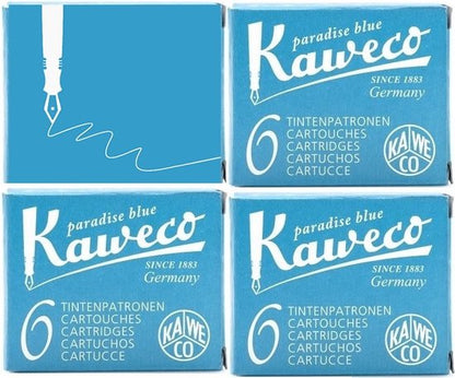 Kaweco - Vulpen vullingen - 4 doosjes - Turkoise - Paradise Blue