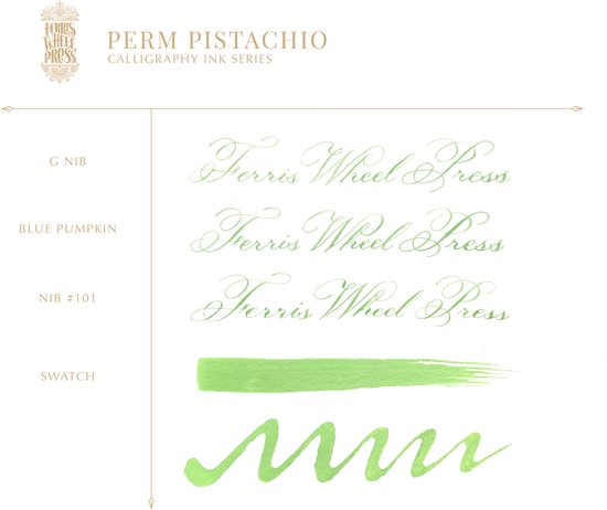 Ferris Wheel Press - Calligraphy Inkt - 28ml - Perm Pistachio