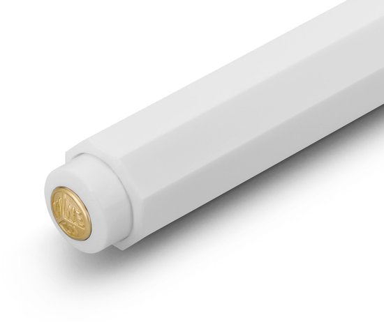 Kaweco - Cadeau - pennenset- (6delig) - Etui - Vulpen Extra Fine met Clip - Balpen - Wit - Inktpatronen - Balpenvullingen Blauw Medium