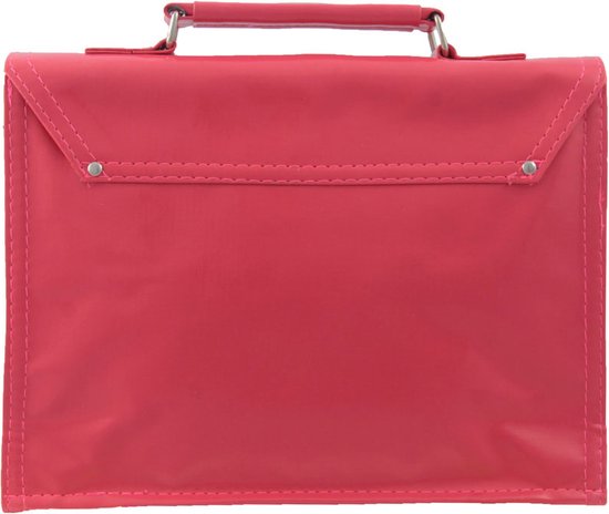 Bakker Made With Love - Schooltas - Handtas - Vinyl - Fairtrade - Roze - 25x19x7 - Mini