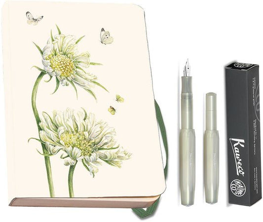 Kaweco - Bekking & Blitz - Schrijfwarenset - NOTEBOOK KLEIN 9,5X15 harde kaft groen - Vulpen Light Green Breed