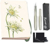 Kaweco - Bekking & Blitz - Schrijfwarenset - NOTEBOOK KLEIN 9,5X15 harde kaft groen - Vulpen Light Green Fine - Met doosje vullingen