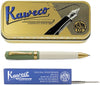 Kaweco - set - Balpen - Student 60's Swing - Groen in vintage blikje - doosje G2 Blauwe balpenvulling